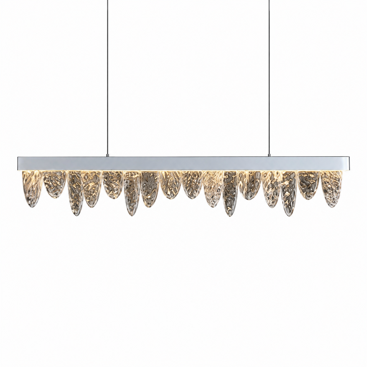 Goccia Crackled Glass Chandlier