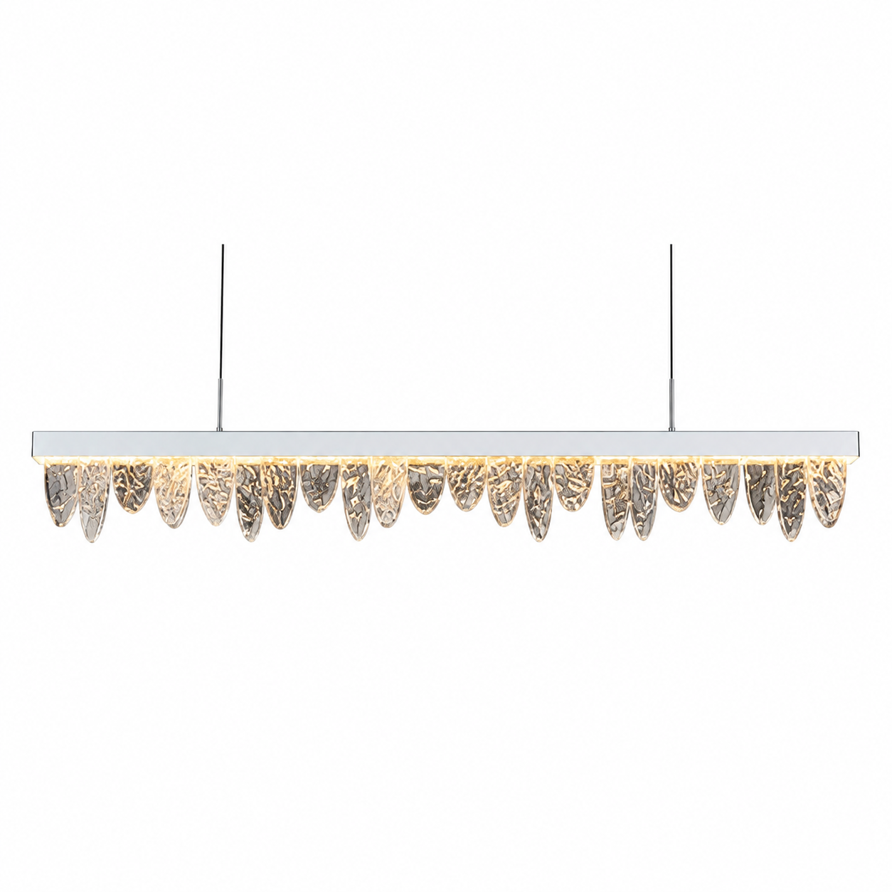 Pioccia Crackled Glass Chandlier