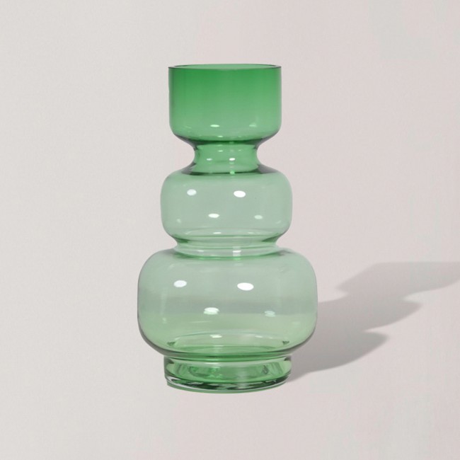 Green globe vase-A